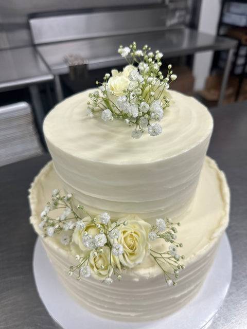 Gluten Free Tiered Cake “Wedding“ or “Life’s Big Moments”
