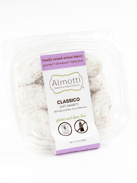 Classico gluten free dairy free almond soft amaretti cookie pack