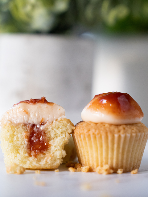 GUAVA ITALIAN BUTTERCREAM CUPCAKES