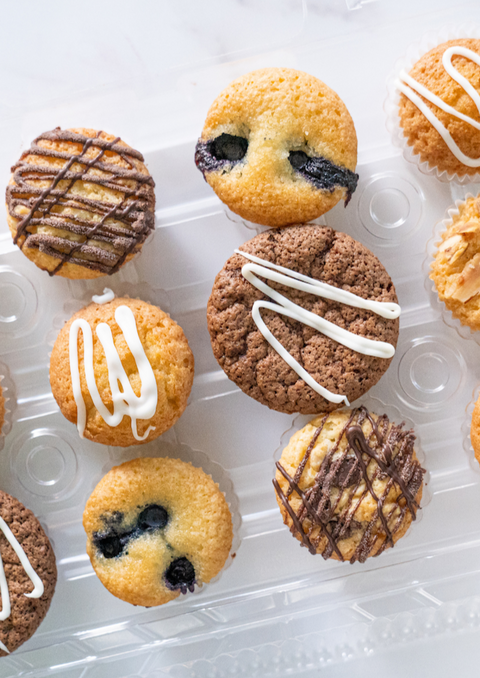 Céréal Mini Muffin Alle Nocciole, Merendine senza Glutine e Lattosio,  Cupcakes, Dolci senza Glutine, 6 Cupcakes, 180 G (Confezione da 2)